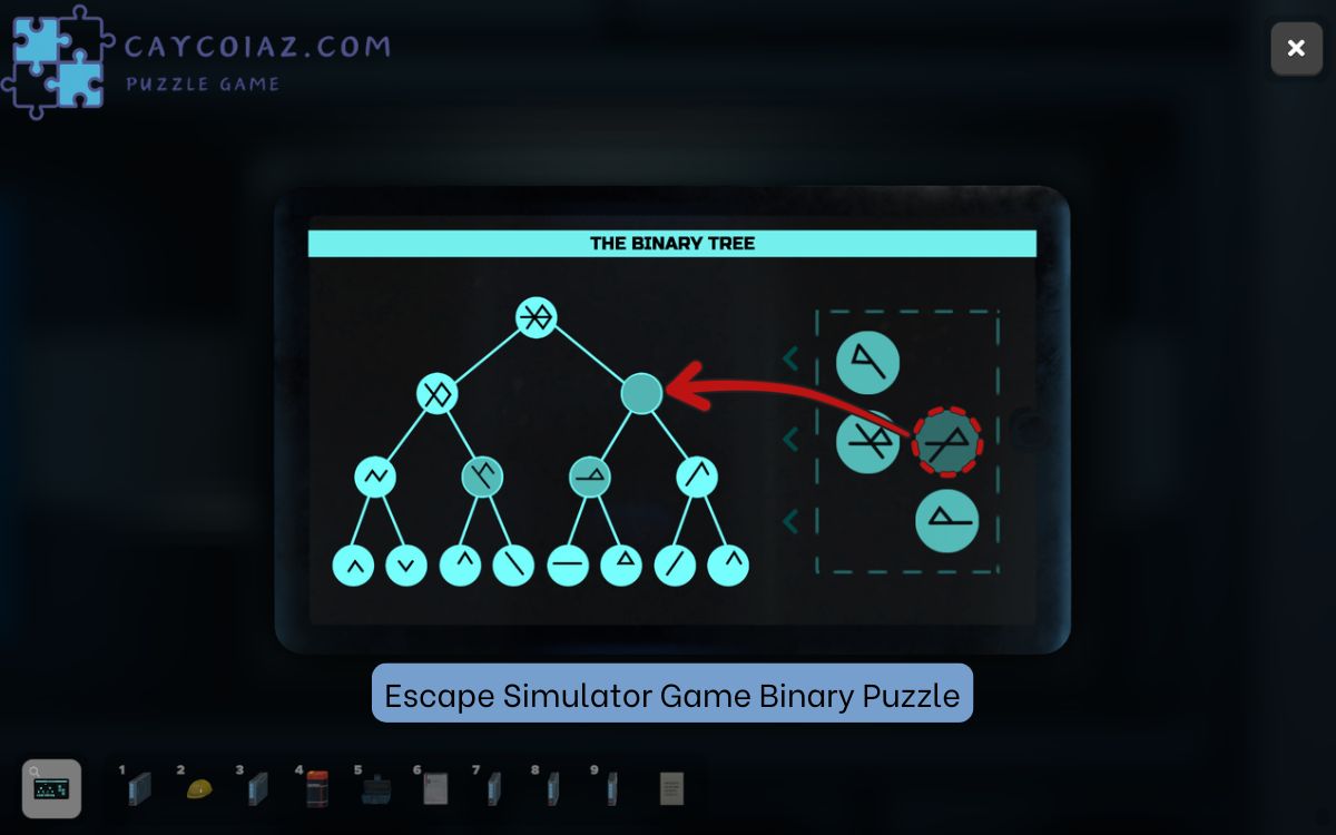 Escape Simulator Game Binary Puzzle