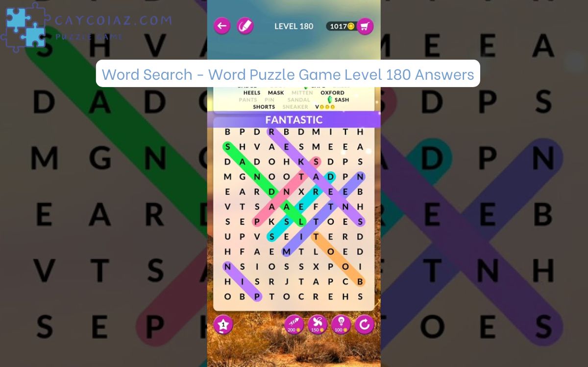 Word Search – Word Puzzle Game Level 180 Answers